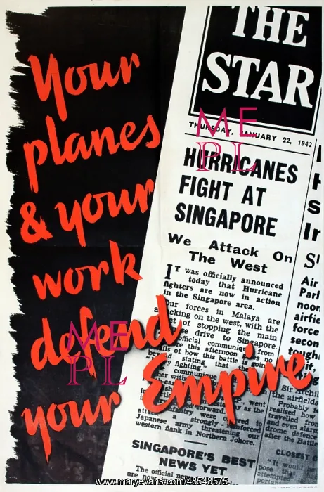 : WW2 poster, Your planes and your work defend our Empire : WW2 poster, Your planes and your work defend our Empire