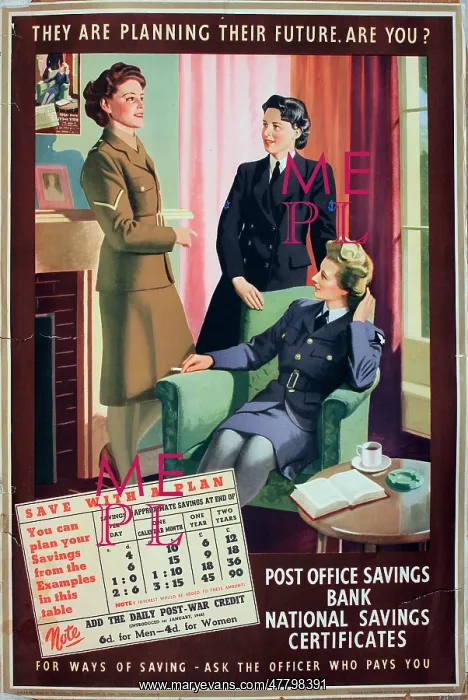 : WW2 poster, They are planning their future. Are you? : WW2 poster, They are planning their future. Are you?