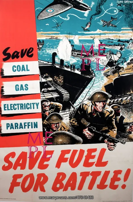 : WW2 poster, Save fuel for battle! : WW2 poster, Save fuel for battle!