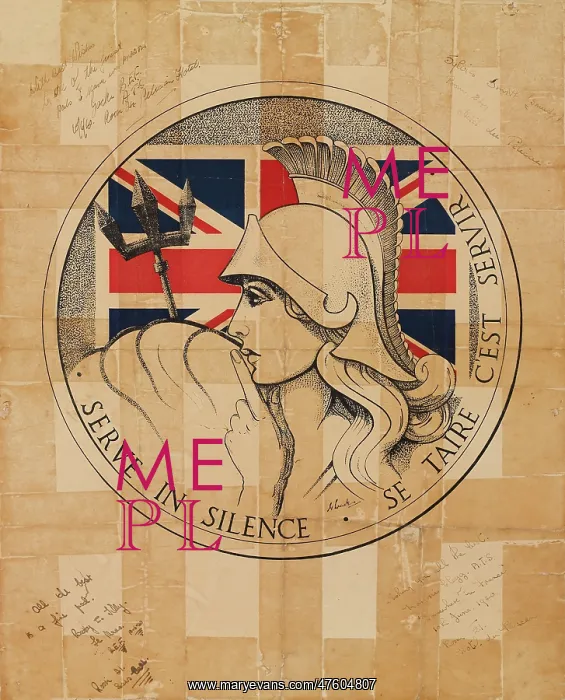 : WW2 Poster -- Serve in Silence : WW2 Poster -- Serve in Silence