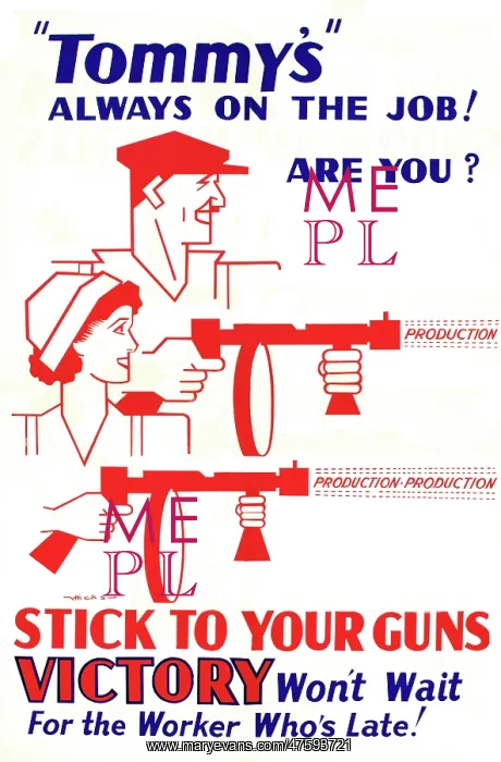 : WW2 poster, Tommy's always on the job! : WW2 poster, Tommy's always on the job!