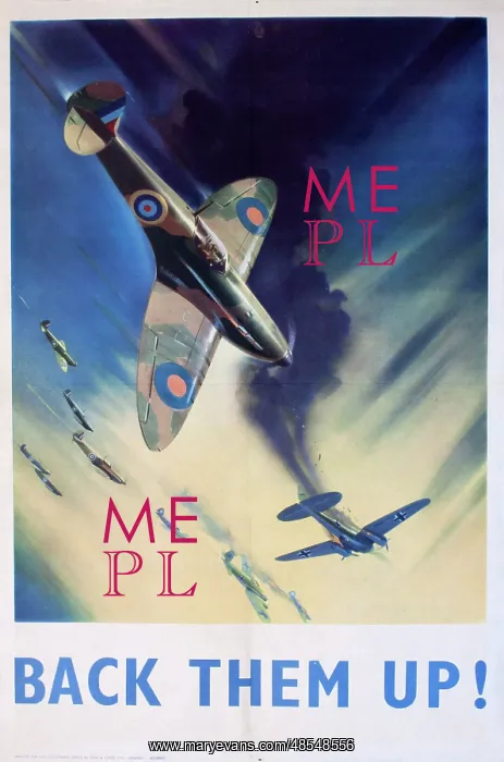  : WW2 poster, Back Them Up!