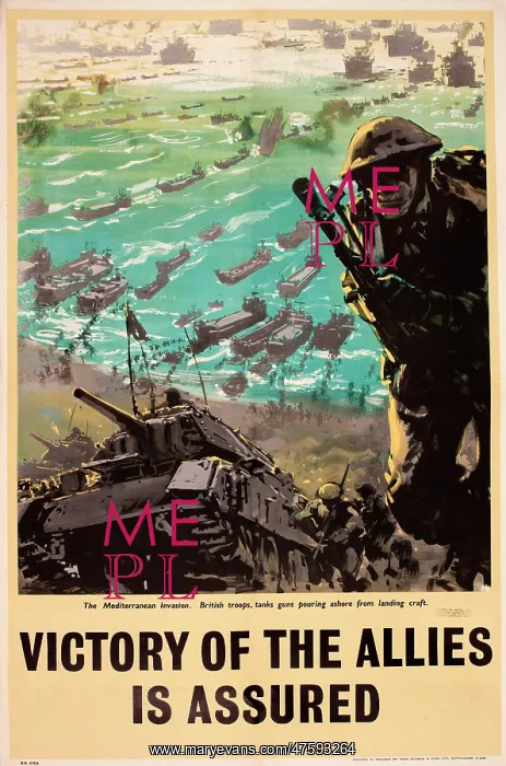 : WW2 poster, Victory of the Allies is Assured : WW2 poster, Victory of the Allies is Assured