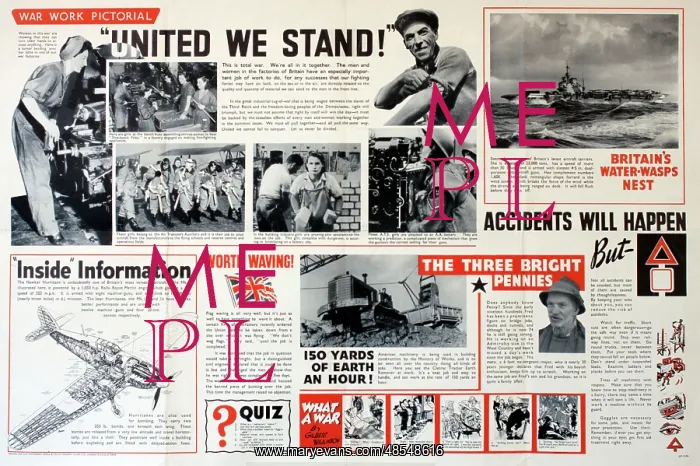: WW2 poster, War Work Pictorial : WW2 poster, War Work Pictorial