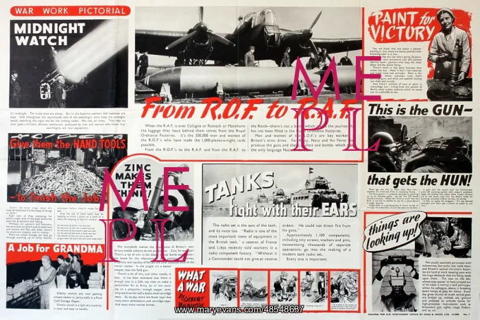 : WW2 poster, War Work Pictorial : WW2 poster, War Work Pictorial
