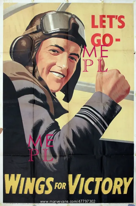 : WW2 poster, Wings for Victory, Let's Go, National Savings : WW2 poster, Wings for Victory, Let's Go, National Savings