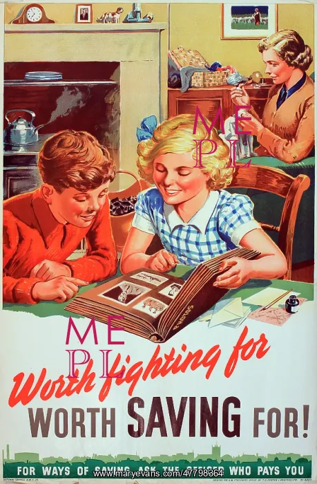 : WW2 poster, Worth Fighting For, Worth Saving For! : WW2 poster, Worth Fighting For, Worth Saving For!