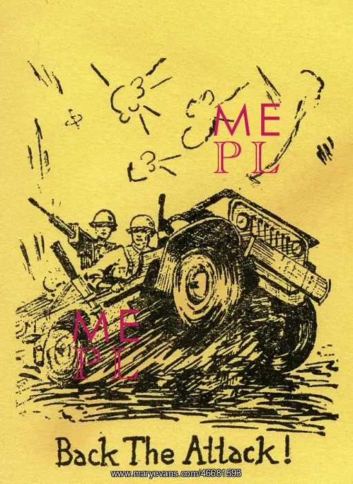 : WW2 - Propaganda first day cover - Back the Attack! : WW2 - Propaganda first day cover - Back the Attack!