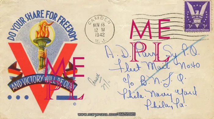 : WW2 - Propaganda first day cover - Do Your Share For Freedom : WW2 - Propaganda first day cover - Do Your Share For Freedom
