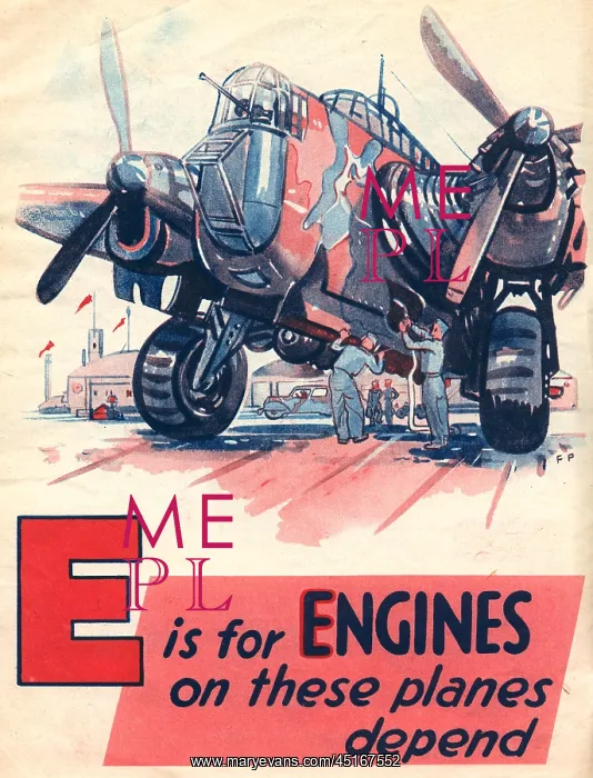 : WW2 R.A.F. ABC, E Is For Engines : WW2 R.A.F. ABC, E Is For Engines