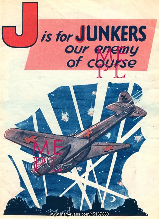: WW2 R.A.F. ABC, J Is For Junkers : WW2 R.A.F. ABC, J Is For Junkers