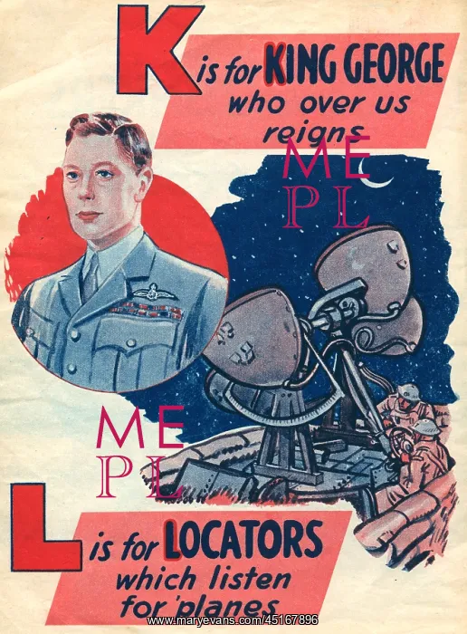 : WW2 R.A.F. ABC, K For King George, L For Locators : WW2 R.A.F. ABC, K For King George, L For Locators