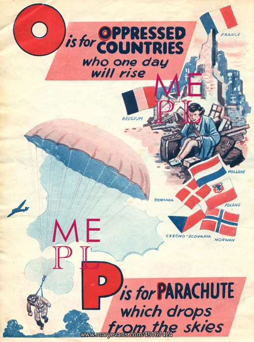 : WW2 R.A.F. ABC, O For Oppressed Countries, P For Parachute : WW2 R.A.F. ABC, O For Oppressed Countries, P For Parachute