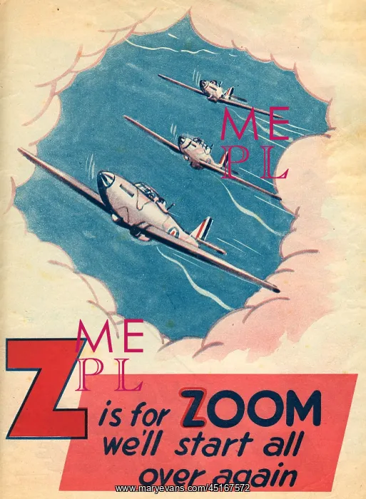 : WW2 R.A.F. ABC, Z Is For Zoom : WW2 R.A.F. ABC, Z Is For Zoom