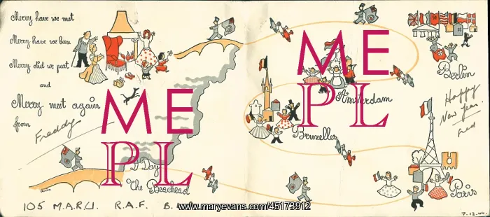 : WW2 R.A.F. Christmas Card : WW2 R.A.F. Christmas Card
