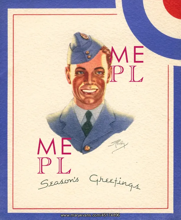: WW2 R.A.F. Christmas Card : WW2 R.A.F. Christmas Card