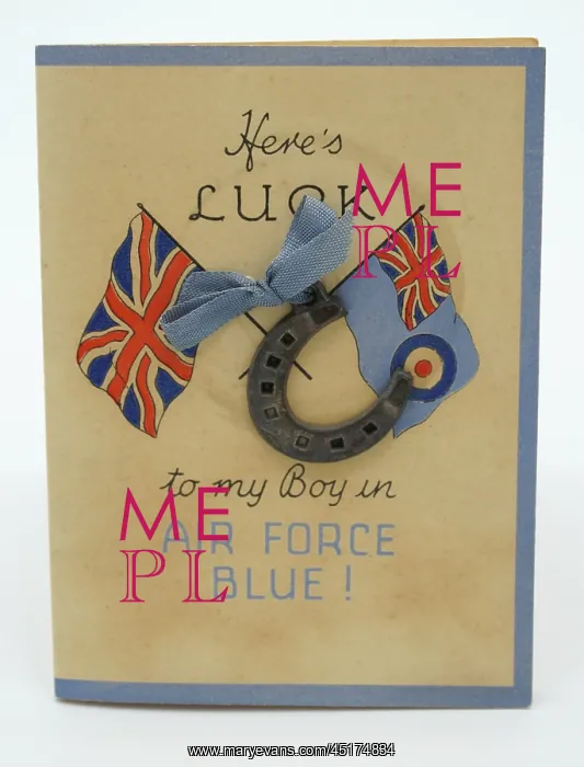 : WW2 Royal Air Force Greetings Card : WW2 Royal Air Force Greetings Card