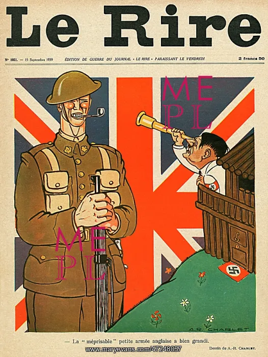 : WW2 / SEP39 / HITLER CARTOON : WW2 / SEP39 / HITLER CARTOON