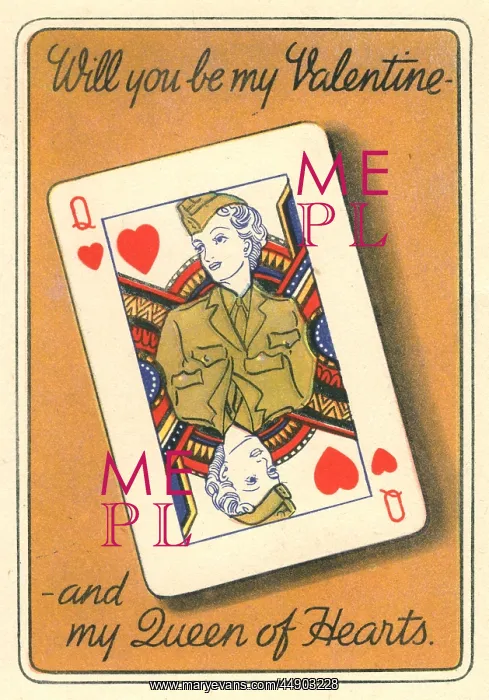 : WW2 Valentine's Day card : WW2 Valentine's Day card