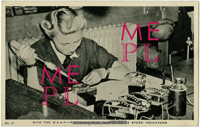 : WW2 - With the W.A.A.F. - Repairing Speed Indicators : WW2 - With the W.A.A.F. - Repairing Speed Indicators