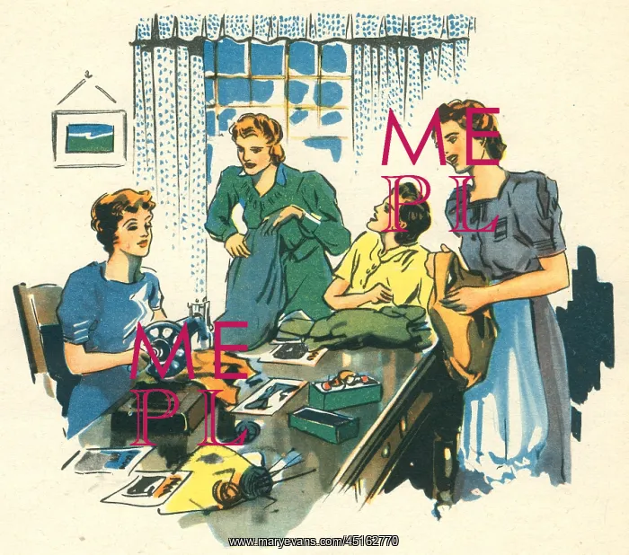 : WW2 Women Sewing : WW2 Women Sewing