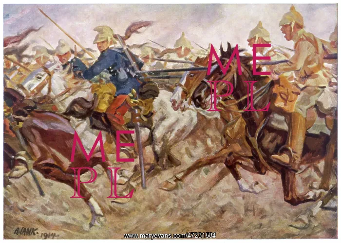  : WWI / 1914 / CAVALRY RETREAT