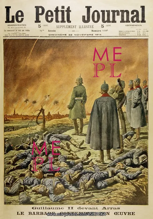  : WWI / ARRAS / KAISER / 1914