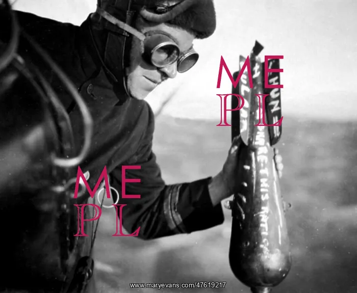 : WWI, British Bomb with Message : WWI, British Bomb with Message