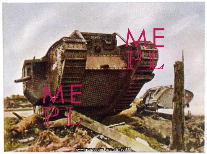 : WWI / BRITISH TANK / CAMBRAI : WWI / BRITISH TANK / CAMBRAI