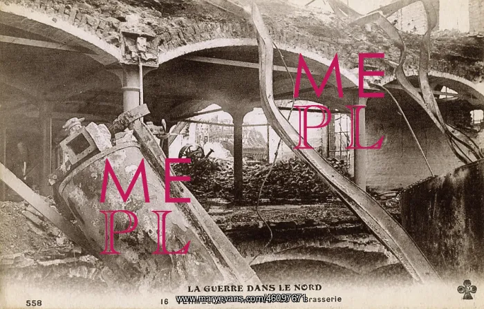 : WWI - Devastation at Vermelles, France : WWI - Devastation at Vermelles, France