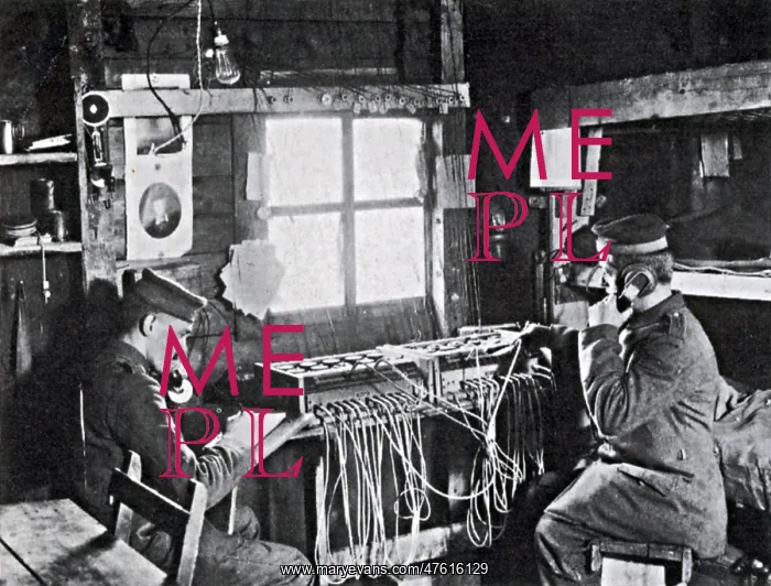 : WWI, German Army Telephone Exchange : WWI, German Army Telephone Exchange