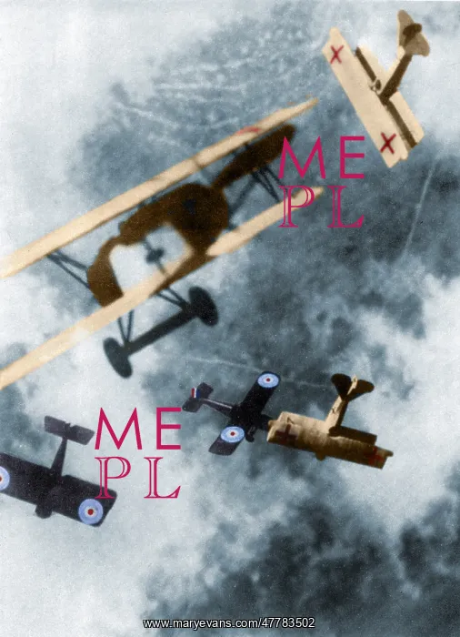 : WWI, German and British Dogfight : WWI, German and British Dogfight