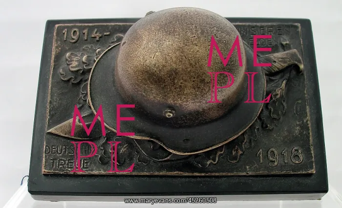 : WWI German commemorative desk ornament : WWI German commemorative desk ornament