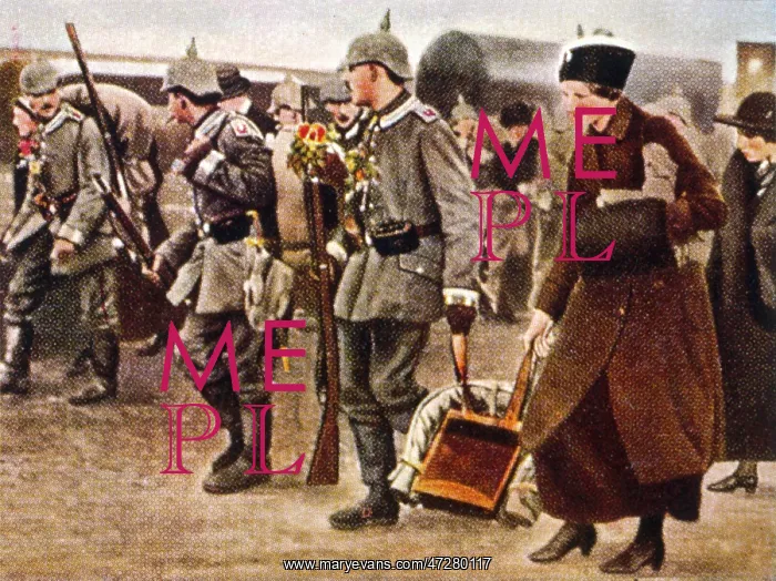  : WWI / GERMAN TROOPS TO WAR