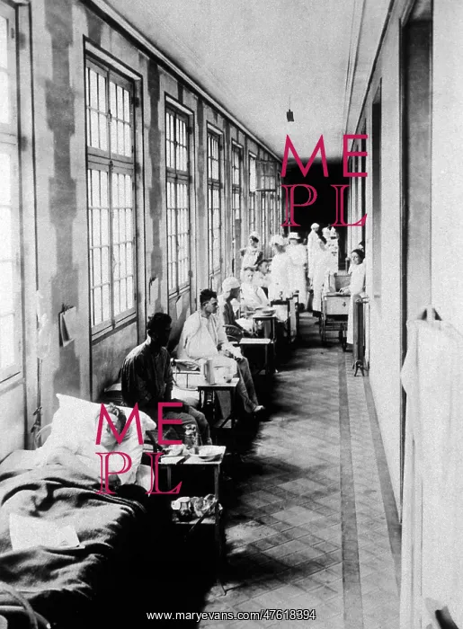 : WWI, Makeshift Hospital Ward, Paris : WWI, Makeshift Hospital Ward, Paris