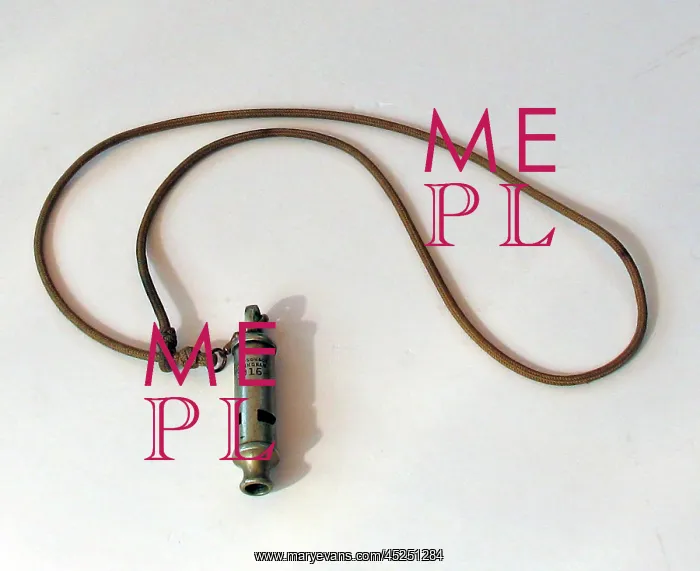 : WWI Officer's whistle dated 1915 : WWI Officer's whistle dated 1915