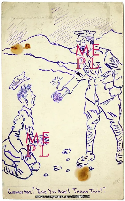 : WWI postcard by George Ranstead : WWI postcard by George Ranstead