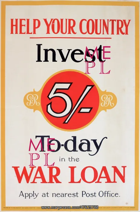 : WWI Poster, Help Your Country : WWI Poster, Help Your Country