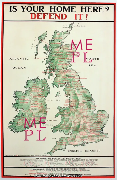 : WWI Poster, Is your home here? Defend it! : WWI Poster, Is your home here? Defend it!