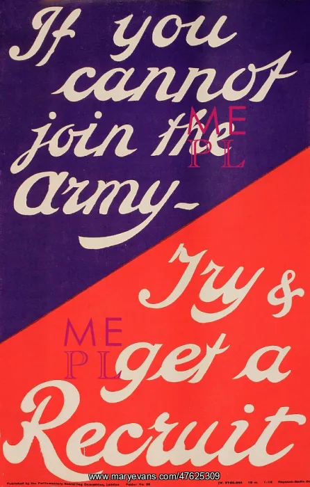 : WWI Poster, If you cannot join the Army : WWI Poster, If you cannot join the Army