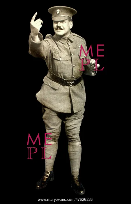 : WWI Poster, The Recruiting Sergeant : WWI Poster, The Recruiting Sergeant
