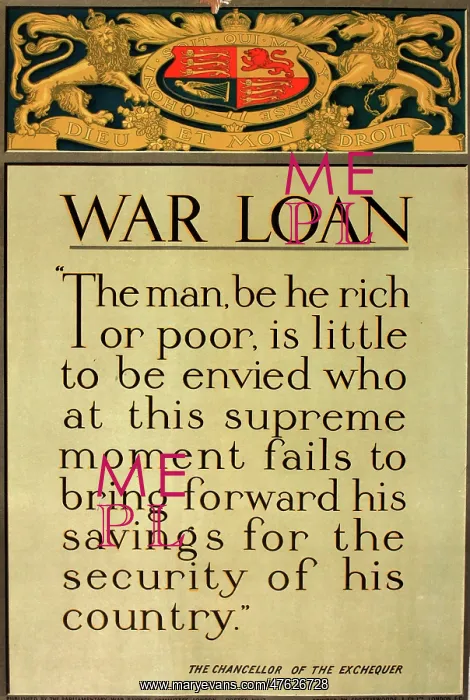 : WWI Poster, War Loan : WWI Poster, War Loan