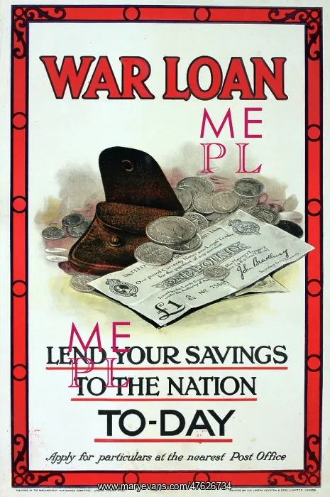 : WWI Poster, War Loan : WWI Poster, War Loan