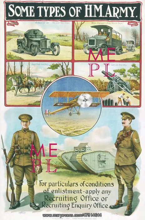 : WWI RECRUITMENT POSTER : WWI RECRUITMENT POSTER