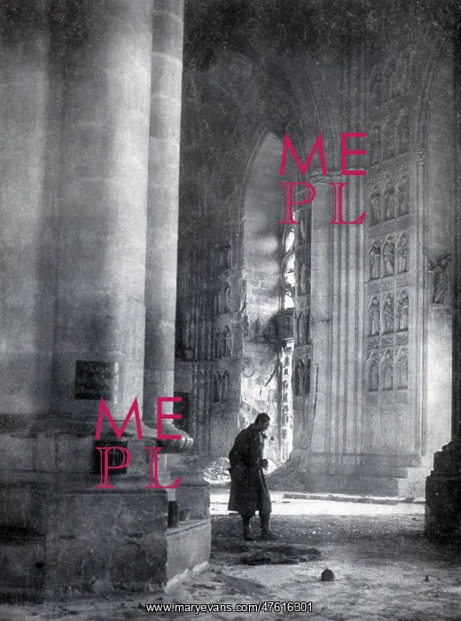 : WWI, Reims Cathedral : WWI, Reims Cathedral