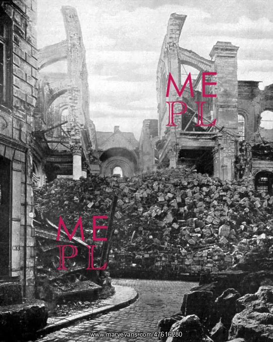  : WWI, Ruins of Arras Cathedral