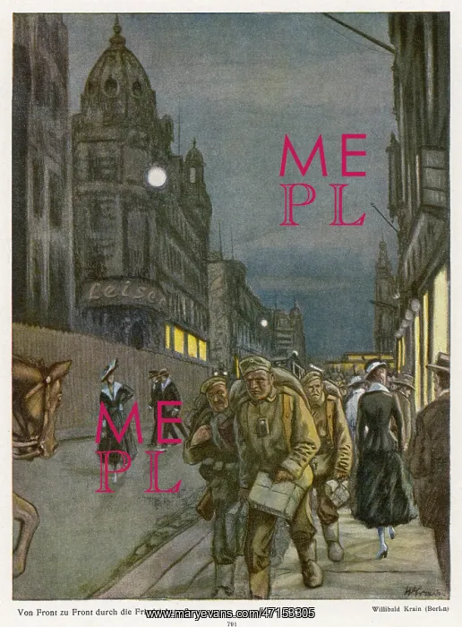 : WWI Street Scene of Berlin : WWI Street Scene of Berlin