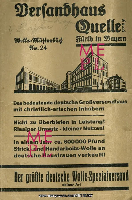 : WWII German wool sample book cover : WWII German wool sample book cover