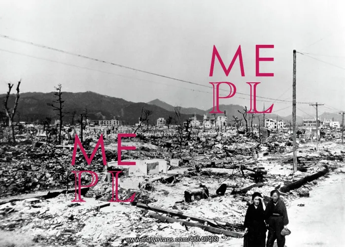 : WWII, Nagasaki, Aftermath of Atomic Bomb, 1945 : WWII, Nagasaki, Aftermath of Atomic Bomb, 1945