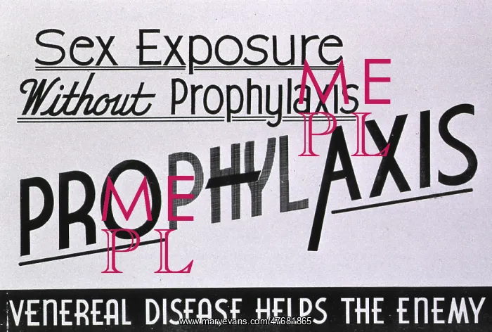 : WWII STD Poster, Sex Exposure Without Prophylaxis: Pro-Axis : WWII STD Poster, Sex Exposure Without Prophylaxis: Pro-Axis